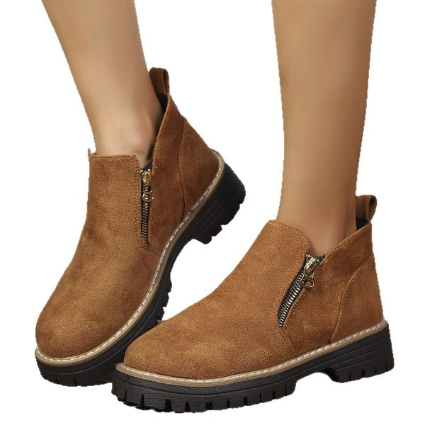 Side Zip Martin Boots